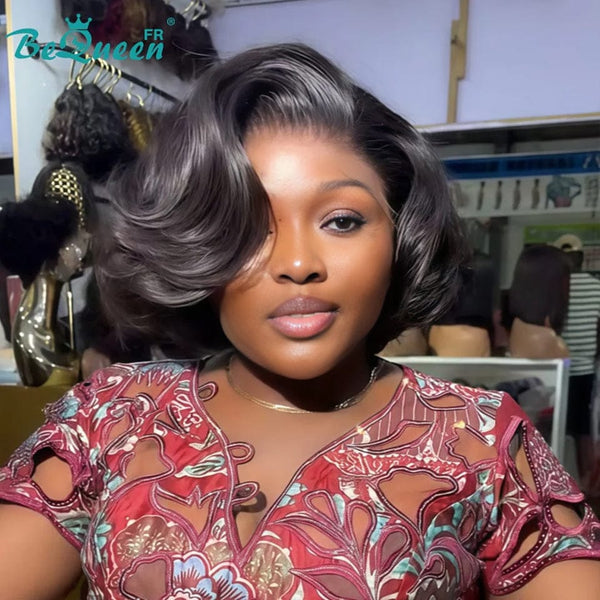 Bequeen Wig "Emma" Black 100% Human Hair