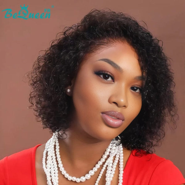 BeQueen Perücke "Paula" Bob lockige Welle 8 Zoll mit Frontale ohne Kleber Stil 2
