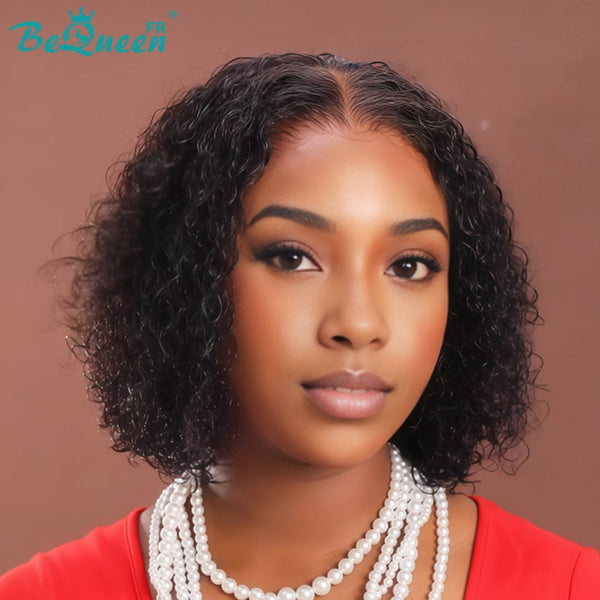 BeQueen Perruque "Paula" bob curly wave 8 pouces en Frontale sans colle style 2