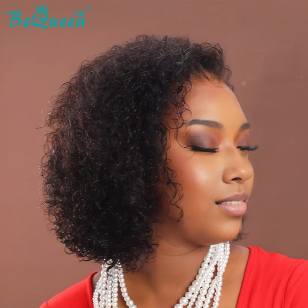 BeQueen Perruque "Paula" bob curly wave 8 pouces en Frontale sans colle style 2