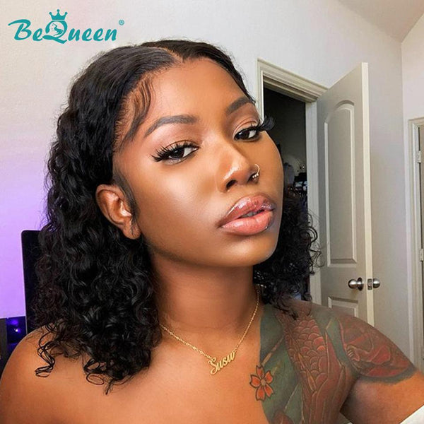 BeQueen "Vera" Bob Lace Wig T Part 13x1x6 Natural Wave