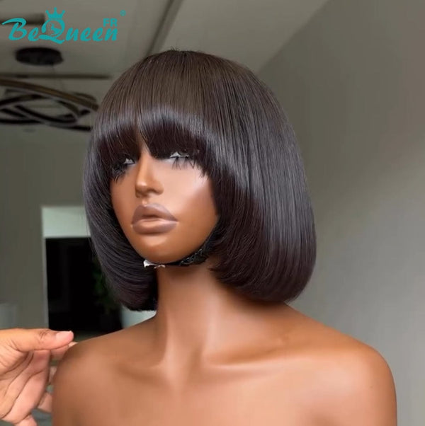 BeQueen Yumi Wig with Natural Parting with Bangs with Cut