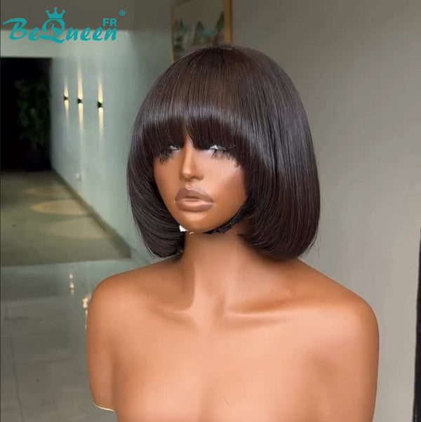 BeQueen Yumi Wig with Natural Parting with Bangs with Cut