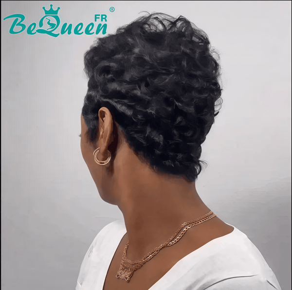 BeQueen "Petiny" Peluca Pixie con encaje completo