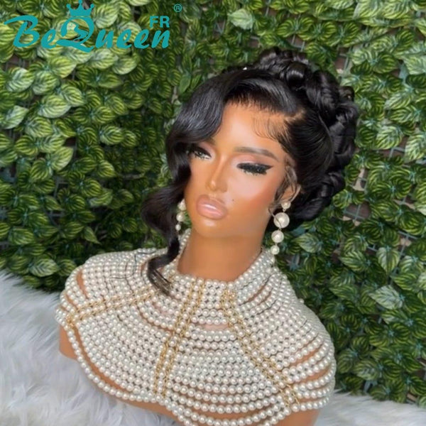 BeQueen “Pilar” Black Wedding Wig Bun with Lace Front 13x4