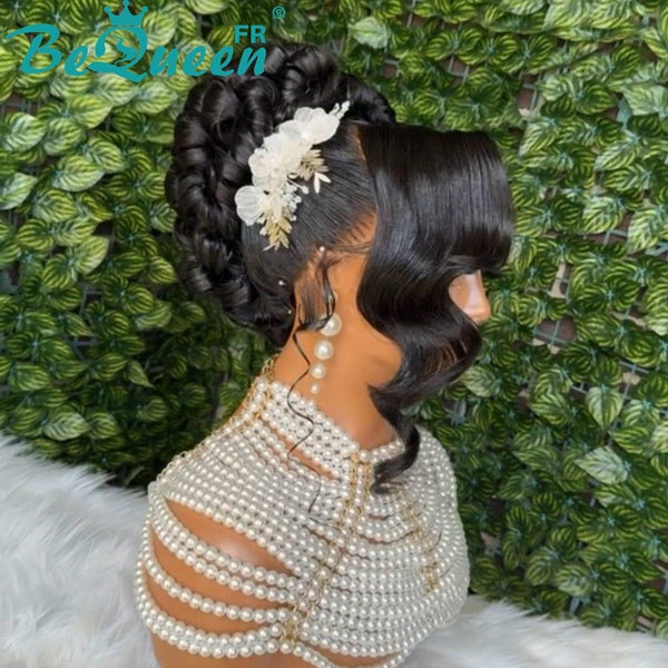 BeQueen “Pilar” Black Wedding Wig Bun with Lace Front 13x4