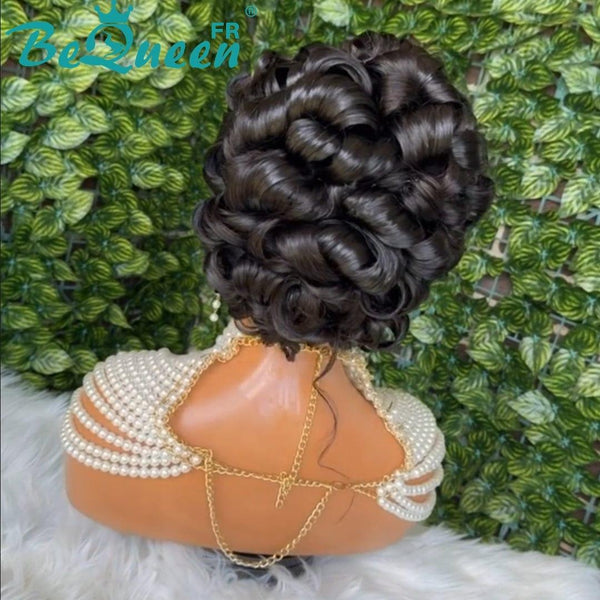 BeQueen “Pilar” Black Wedding Wig Bun with Lace Front 13x4