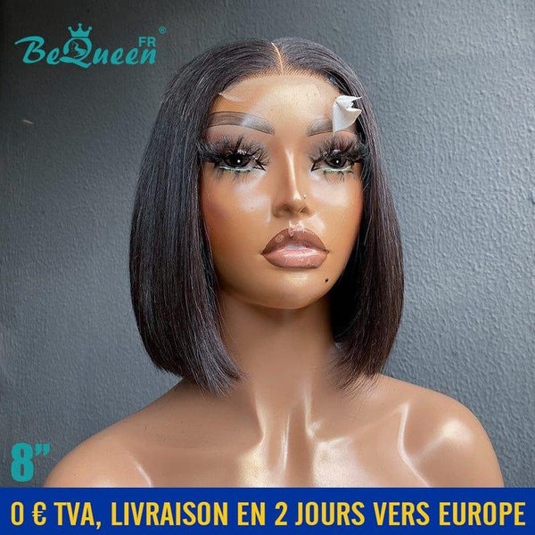 BeQueen „Sonia“ 8-Zoll-Bob-Perücke mit Verschluss in Frankreich 