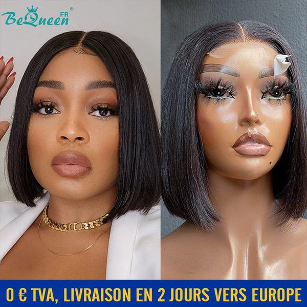 BeQueen „Sonia“ 8-Zoll-Bob-Perücke mit Verschluss in Frankreich 