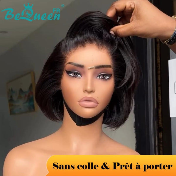 BeQueen "Sonia" Custom Wig Straight Bob Ready to Wear Glueless 13X4 8 inches