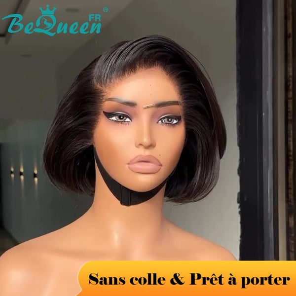 BeQueen "Sonia" Custom Wig Straight Bob Ready to Wear Glueless 13X4 8 inches