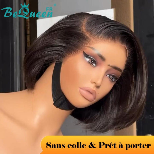 BeQueen "Sonia" Custom Wig Straight Bob Ready to Wear Glueless 13X4 8 inches