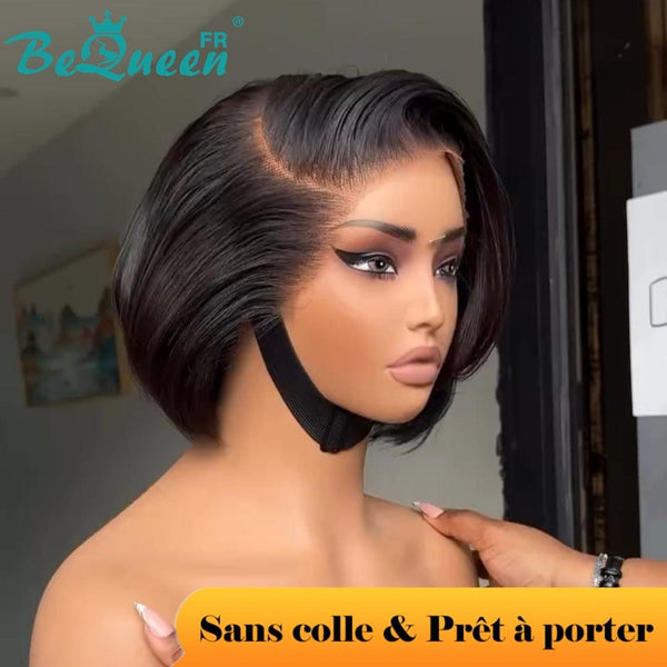 BeQueen "Sonia" Custom Wig Straight Bob Ready to Wear Glueless 13X4 8 inches