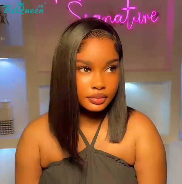 BeQueen "Sonia" Custom Bob Straight Wig Ready to Wear Glueless 13X4 SDD 100% Vietnamese donated by 1 person