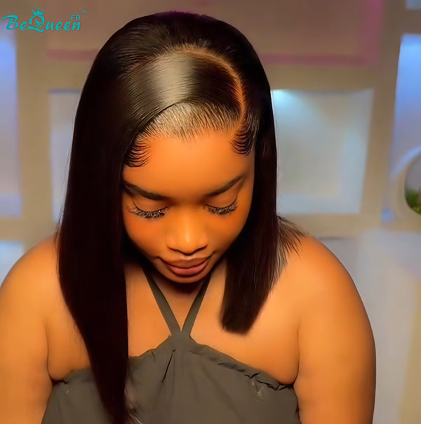 BeQueen "Sonia" Custom Bob Straight Wig Ready to Wear Glueless 13X4 SDD 100% Vietnamese donated by 1 person