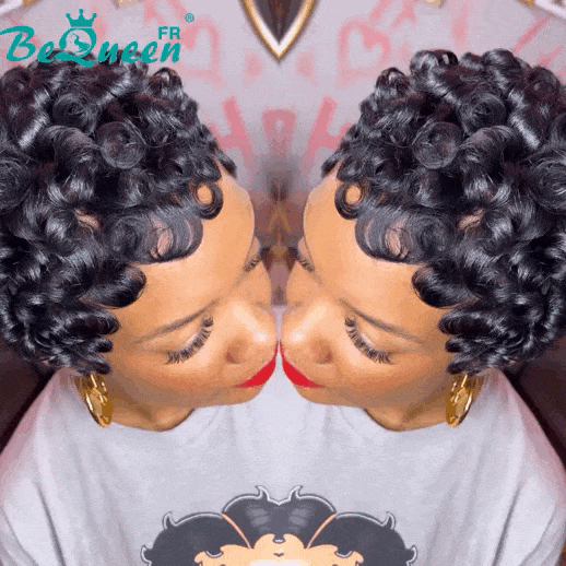 BeQueen “Tisa” Perruque Pixie avec lace pleine