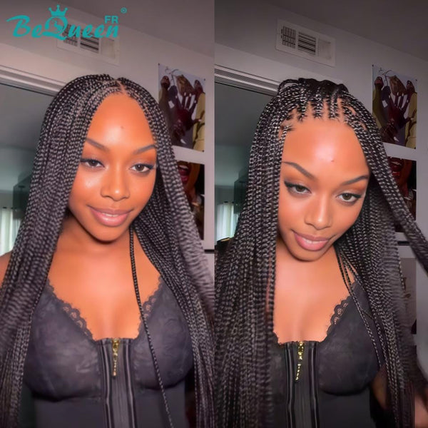 BeQueen “Trise" Perruque avec Tresse longue avec lace pleine style 5