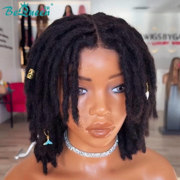 BeQueen „Unelle" Pixie-Perücke mit Twist-Zopf, kleberfreie Lace-Front, Stil 4