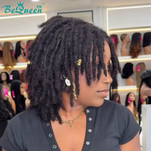 BeQueen “Unelle" Perruque pixie avec Tresse twist lace pleine sans colle style 4
