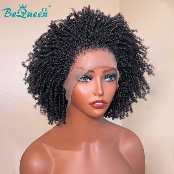 BeQueen “Unelle" Perruque pixie avec Tresse twist sans lace/lace pleine sans colle