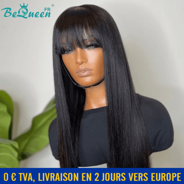 BeQueen "Lisa" Long Straight Wig 18 inches with Bangs In France