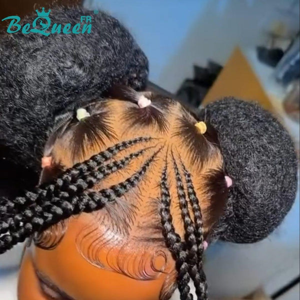 BeQueen “Wynne" Perruque avec Tresse et Afro curl Perruque pour enfants