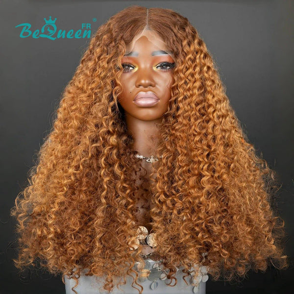 Bequeen "Yuval" Long Curly Wave Hair Color with Lace Frontal 13x4 250% Density 