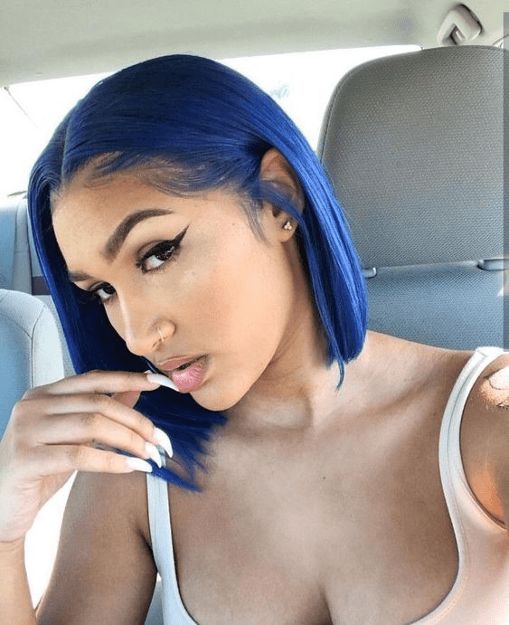 BeQueen Colored Bob Wig Straight T part/Closure