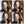 BeQueen Perruque à Dentelle Frontale 13x4/ Dentelle Closure 4x4 Bob Highlight Cheveux Raides de Couleur mixte