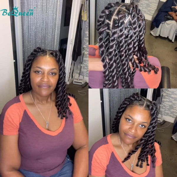 BeQueen “Edura” Braided Wig with Full Lace style 2