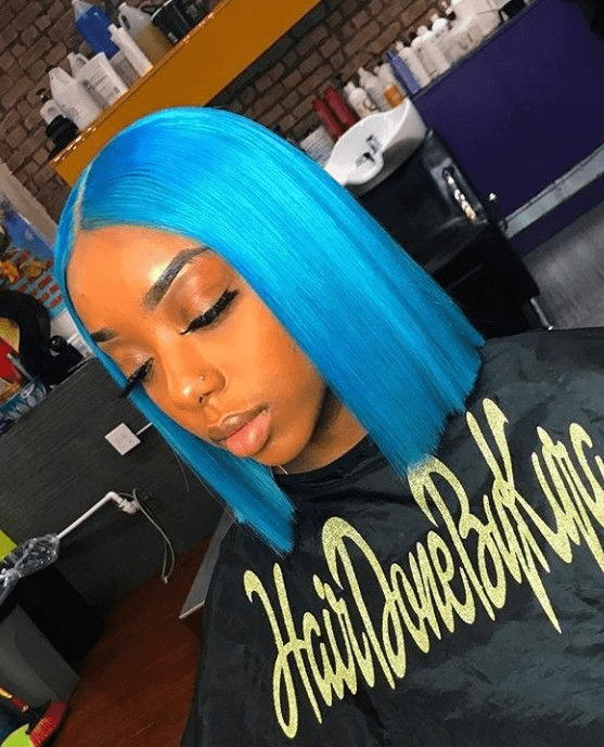 BeQueen Colored Bob Wig Straight T part/Closure