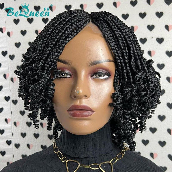 BeQueen "Erskine" Perruque Court avec Lace Closure en nattes