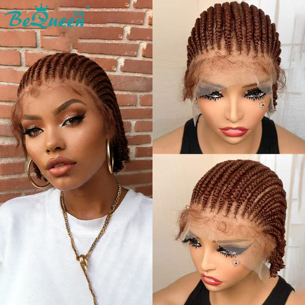 BeQueen „Maé“ Perücke mit langem schwarzem Zopf, Full Lace
