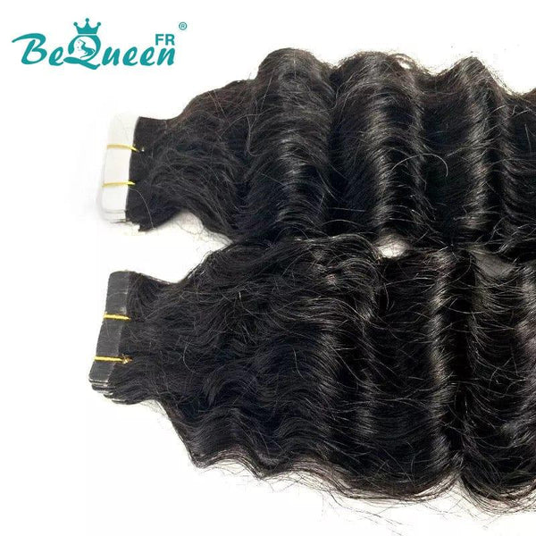 BeQueen Twenty Pieces Natural Wave Tape Ins Extensions 40 Pack