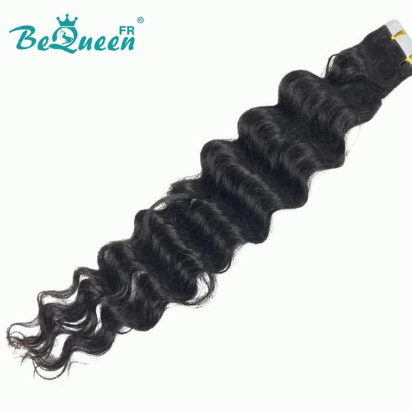 BeQueen Twenty Pieces Natural Wave Tape Ins Extensions 40 Pack