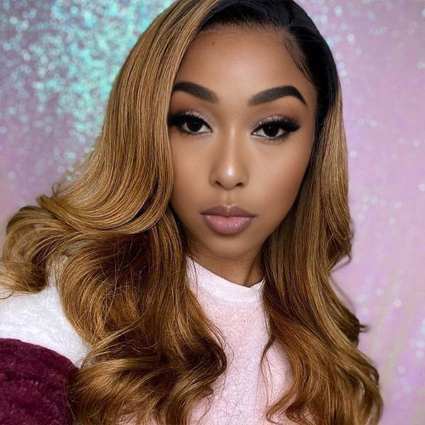 
BeQueen Peruca Cabelos Lisos com Renda de cor personalizada Mel #27 e Preto #1B