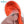 BeQueen Perruque Cheveux Raides à Dentelle de Couleur personnalisée Orange