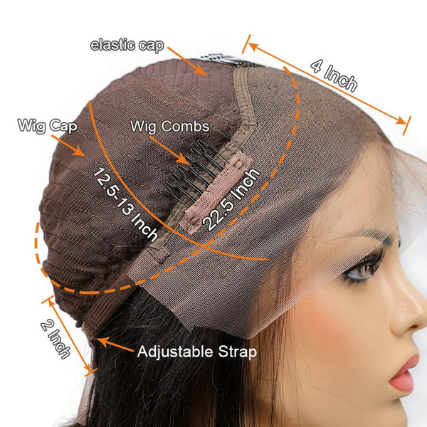BeQueen "Jade" Body Wave Wig 360 Lace/Frontal/Full Color Honey #27 and Black #1B