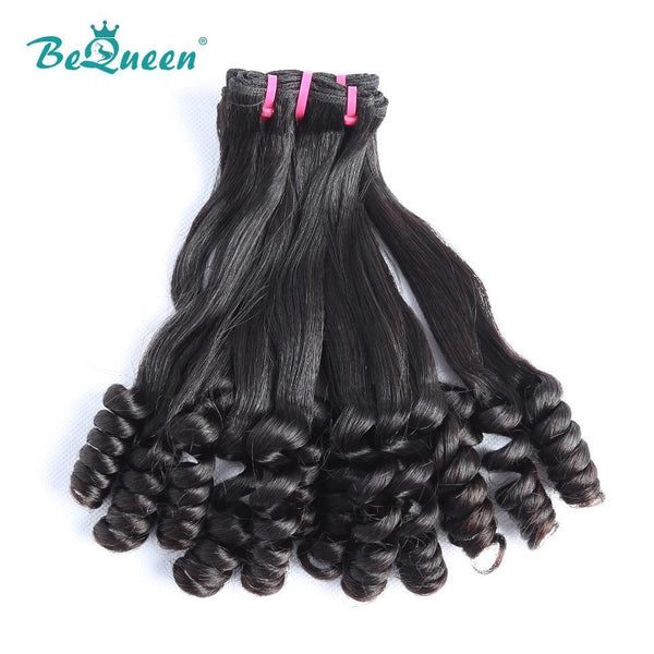 BeQueen Hair Weave Flower Curly Double Drawn Fumi Hair 100% Virgin Hair 