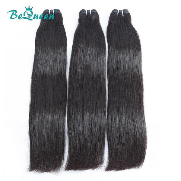 BeQueen Straight Hair Weave Double Drawn Fumi Hair 100% Virgin Hair 