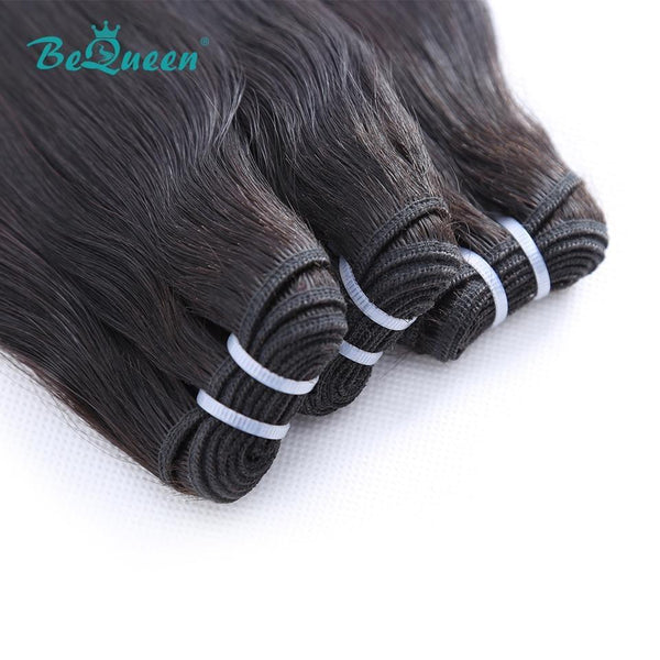 BeQueen Straight Hair Weave Double Drawn Fumi Hair 100% Virgin Hair 