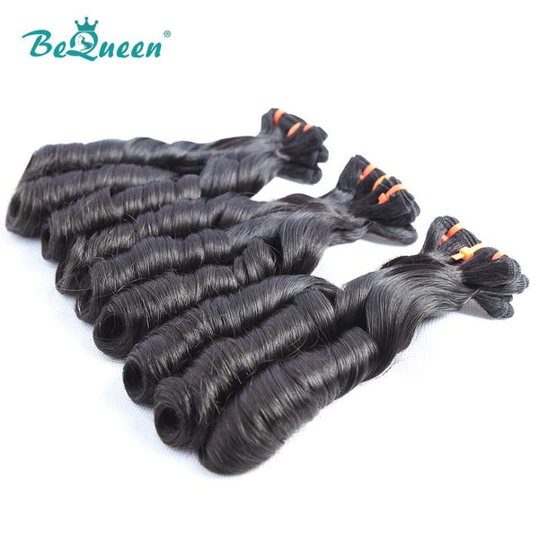BeQueen Spring Fumi Hair Double Drawn Curly Weave 100% Virgin Hair 