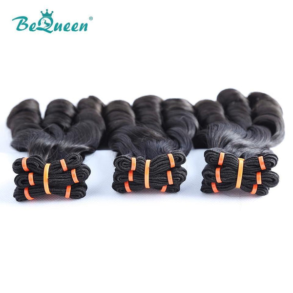 BeQueen Spring Fumi Hair Double Drawn Curly Weave 100% Virgin Hair 