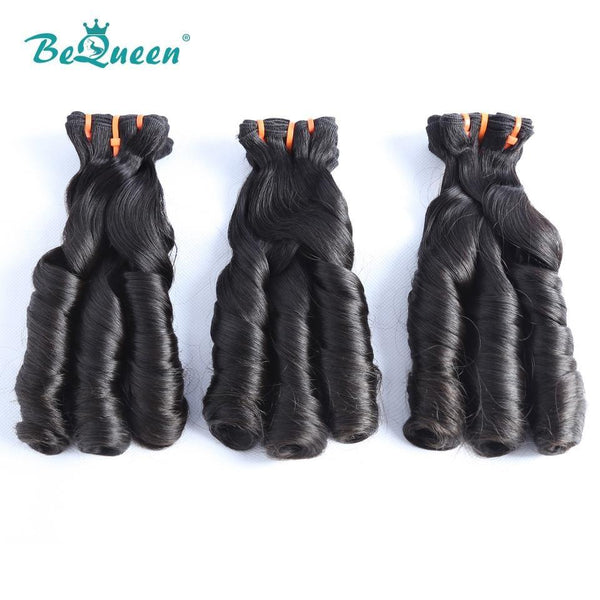 BeQueen Spring Fumi Hair Double Drawn Curly Weave 100% Virgin Hair 