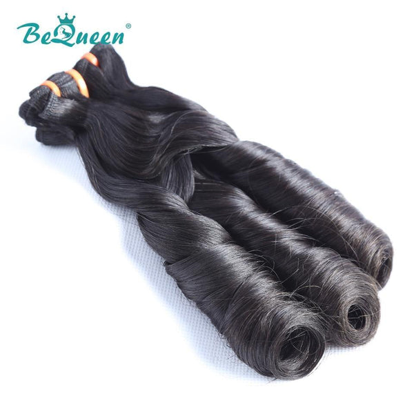 BeQueen Spring Fumi Hair Double Drawn Curly Weave 100% Virgin Hair 