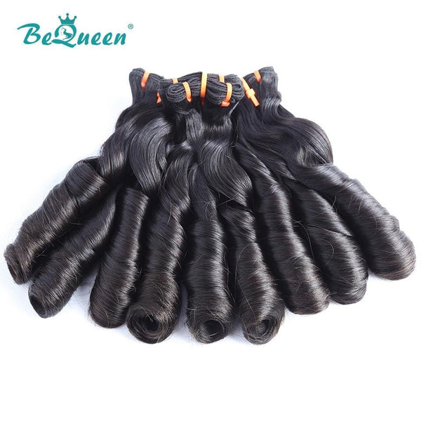 BeQueen Spring Fumi Hair Double Drawn Curly Weave 100% Virgin Hair 