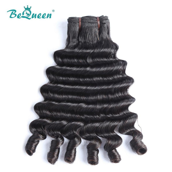 BeQueen Double Drawn Deep Wave Weave Fumi Hair 100% Virgin Hair 