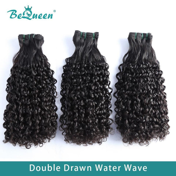 BeQueen Tissage Water Wave à Double Tirage Cheveux Fumi 100% Cheveux vierges