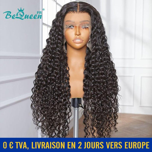 BeQueen "Jessie" Long Deep Wave Lace Front Wig 250% Density UK