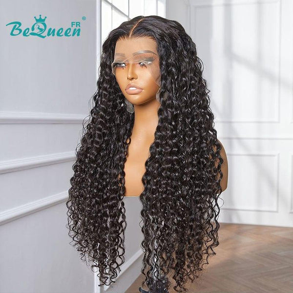 BeQueen "Jessie" Long Deep Wave Lace Front Wig 250% Density UK